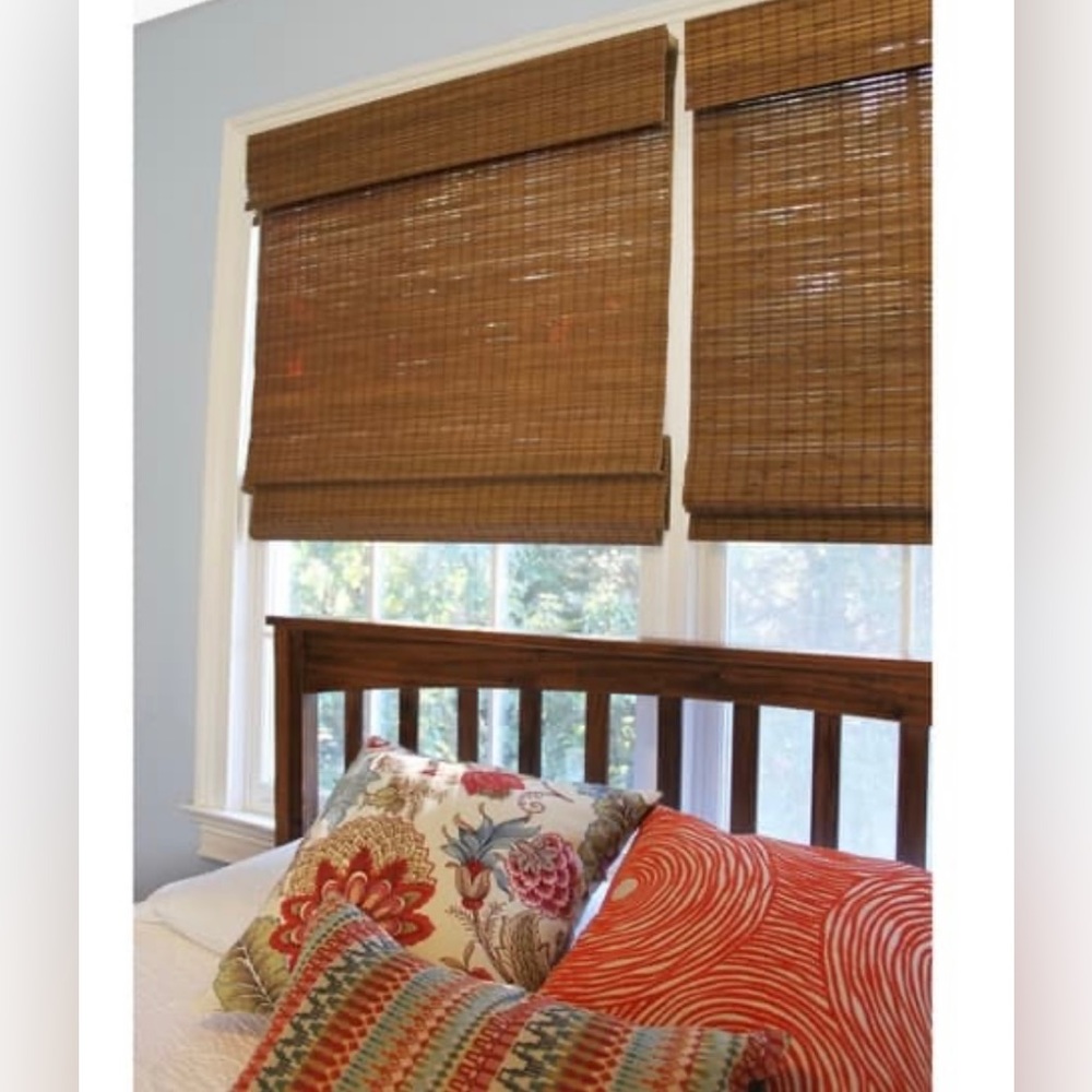 Radiance Cordless Maple Cape Cod Flatweave Bamboo Roman Shade ONE SHADE 29x64 - Picture 2 of 4